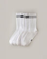 Paquete Calcetines Blanco Rib,BLANCO